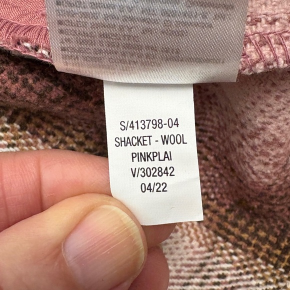 OLD NAVY Women's Utility Jacket Shacket Sz M Pink Plaid Long line Outdoor Soft - Picture 10 of 11